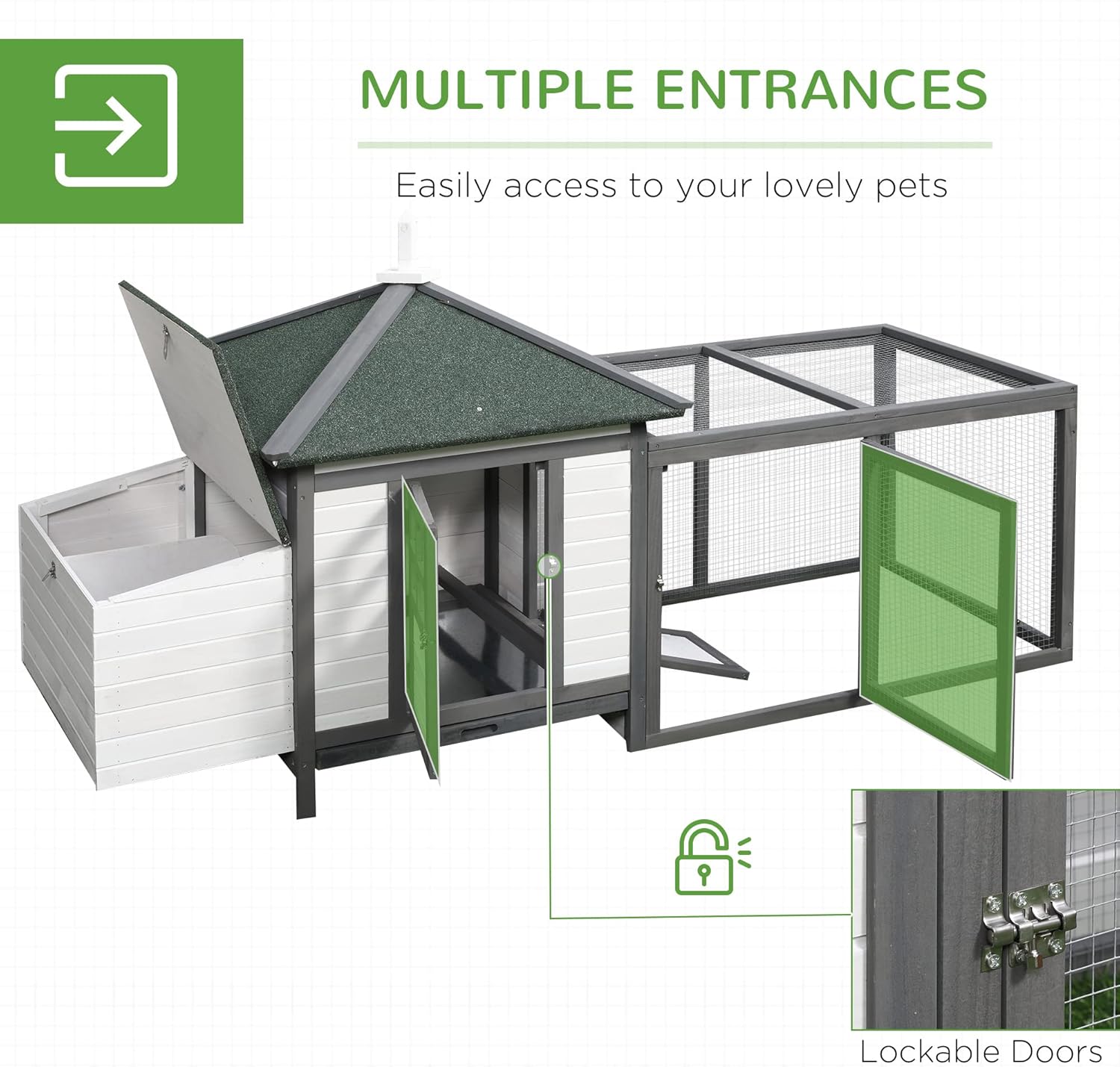 PawHut Chicken Coop Functionality