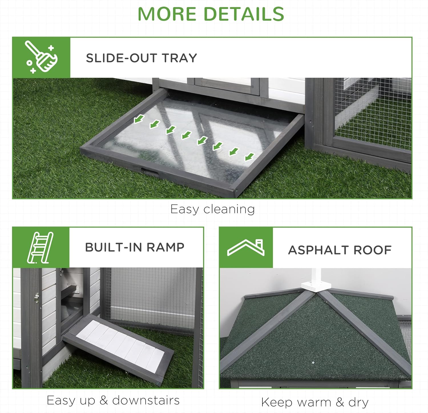 PawHut Chicken Coop Interior
