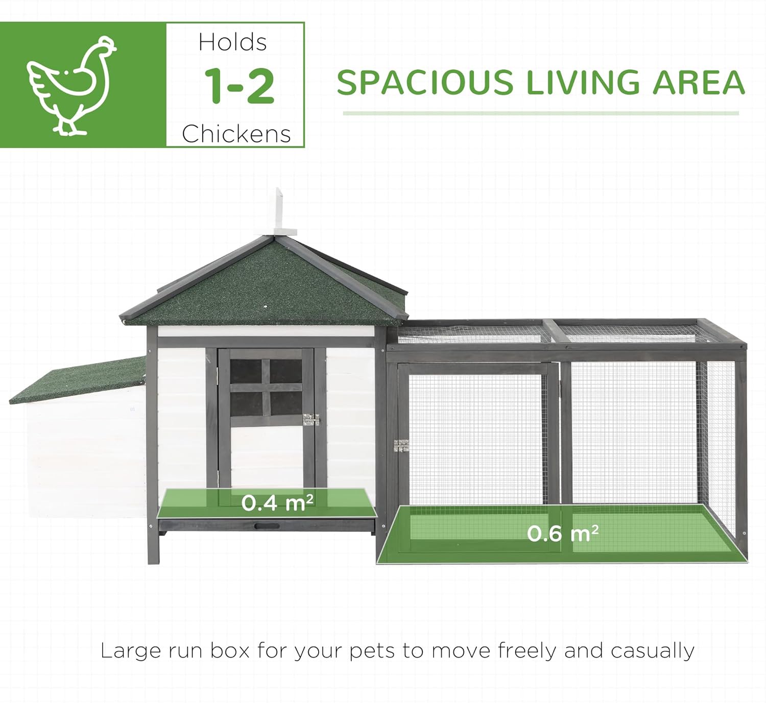 PawHut Chicken Coop Specifications
